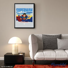 Laden Sie das Bild in den Galerie-Viewer, Diamond Painting - Superman mit Skyline – 40 x 50 cm auf Keilrahmen gespannt