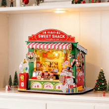 Laden Sie das Bild in den Galerie-Viewer, Miniaturhaus - Weihnachts-Süßigkeitenstand