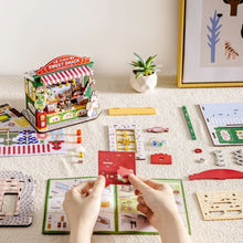 Laden Sie das Bild in den Galerie-Viewer, Miniaturhaus - Weihnachts-Süßigkeitenstand