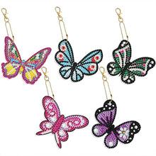 Laden Sie das Bild in den Galerie-Viewer, Charms Schmetterling Diamond Art Set 5 Stück