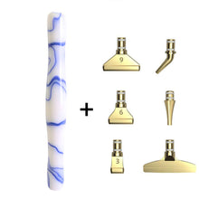 Laden Sie das Bild in den Galerie-Viewer, Premium-Stift Ergonomisch Diamond Painting Wellen Blau 5 Varianten