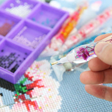 Laden Sie das Bild in den Galerie-Viewer, Premium-Stift Ergonomisch Diamond Painting Blumen Violett 5 Varianten