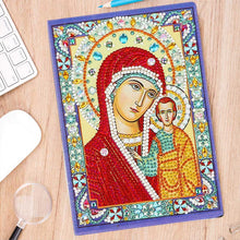Laden Sie das Bild in den Galerie-Viewer, Notizbuch Diamond Painting Jungfrau Maria mit Jesus