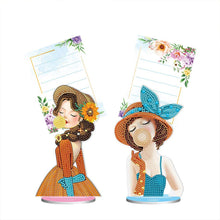 Laden Sie das Bild in den Galerie-Viewer, Notizhalter Diamond Painting Frauen mit Set 2 Stück