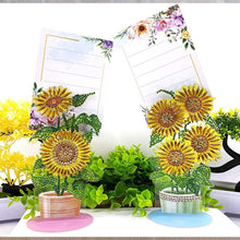 Laden Sie das Bild in den Galerie-Viewer, Notizhalter Diamond Painting Sonnenblumen 2 Stück