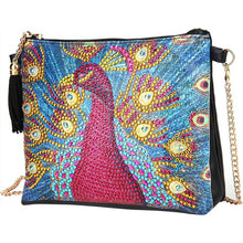 Laden Sie das Bild in den Galerie-Viewer, Tasche Diamond Painting Pfau Rot