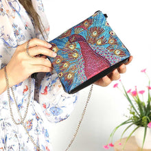Laden Sie das Bild in den Galerie-Viewer, Tasche Diamond Painting Pfau Rot