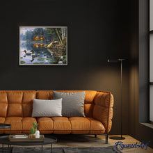 Laden Sie das Bild in den Galerie-Viewer, Malen nach Zahlen für Erwachsene | Chalet am See | Figured'Art