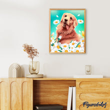 Laden Sie das Bild in den Galerie-Viewer, Malen nach Zahlen – Golden Retriever