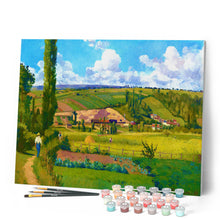Laden Sie das Bild in den Galerie-Viewer, Malen nach Zahlen – Paysage aux Pâtis in Pontoise – Camille Pissarro