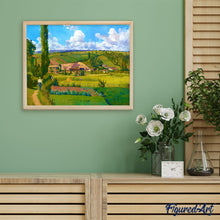 Laden Sie das Bild in den Galerie-Viewer, Malen nach Zahlen – Paysage aux Pâtis in Pontoise – Camille Pissarro