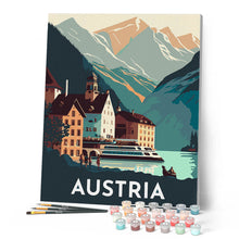 Laden Sie das Bild in den Galerie-Viewer, Reiseplakat Hallstatt