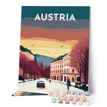 Laden Sie das Bild in den Galerie-Viewer, Reiseplakat Wien