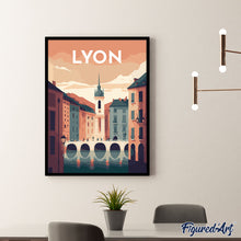 Laden Sie das Bild in den Galerie-Viewer, Reiseplakat Lyon