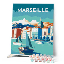 Laden Sie das Bild in den Galerie-Viewer, Reiseplakat Marseille