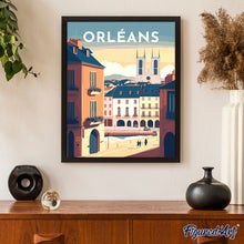 Laden Sie das Bild in den Galerie-Viewer, Diamond Painting – Reiseplakat Orleans