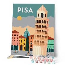 Laden Sie das Bild in den Galerie-Viewer, Reiseplakat Pisa