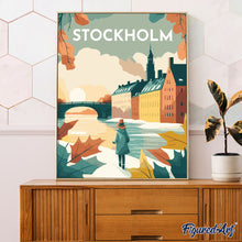 Laden Sie das Bild in den Galerie-Viewer, Reiseplakat Stockholm