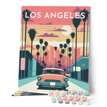 Laden Sie das Bild in den Galerie-Viewer, Reiseposter Los Angeles