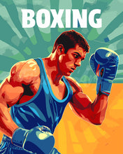 Laden Sie das Bild in den Galerie-Viewer, Malen nach Zahlen Figured'Art – Sportposter Boxen