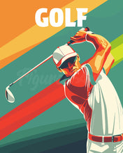 Laden Sie das Bild in den Galerie-Viewer, Malen nach Zahlen Figured'Art – Sportposter Golf