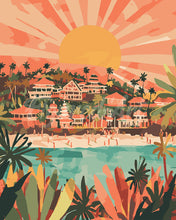 Laden Sie das Bild in den Galerie-Viewer, Malen nach Zahlen Figured'Art – Bali Sonnenaufgang