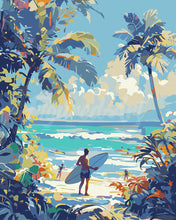 Laden Sie das Bild in den Galerie-Viewer, Malen nach Zahlen Figured'Art – Sonniger Strandtag
