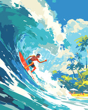 Laden Sie das Bild in den Galerie-Viewer, Malen nach Zahlen Figured'Art – Surfen in Hawaii