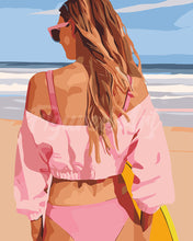 Laden Sie das Bild in den Galerie-Viewer, Malen nach Zahlen Figured'Art – Strandtag mit Stil