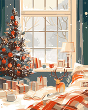 Laden Sie das Bild in den Galerie-Viewer, Malen nach Zahlen Figured'Art – Weihnachten im Bett