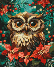 Laden Sie das Bild in den Galerie-Viewer, Malen nach Zahlen Figured'Art – Weihnachtseule