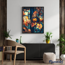 Laden Sie das Bild in den Galerie-Viewer, Schmetterling und Kirschblüten
