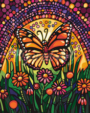 Laden Sie das Bild in den Galerie-Viewer, Malen nach Zahlen Figured'Art – Mosaik-Schmetterling