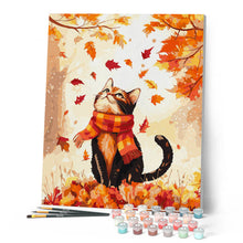 Laden Sie das Bild in den Galerie-Viewer, Verspielte Herbstkatze