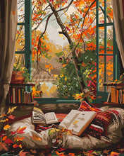 Laden Sie das Bild in den Galerie-Viewer, Malen nach Zahlen Figured'Art – Gemütliches Herbstlesen