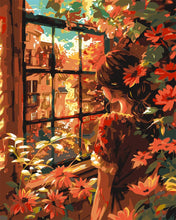 Laden Sie das Bild in den Galerie-Viewer, Malen nach Zahlen Figured'Art – Herbstfensterblick