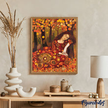 Laden Sie das Bild in den Galerie-Viewer, Von Klimt inspirierte Herbst-Dame