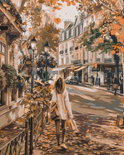 Laden Sie das Bild in den Galerie-Viewer, Malen nach Zahlen Figured'Art – Herbsttag in der Stadt