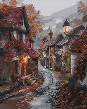 Laden Sie das Bild in den Galerie-Viewer, Malen nach Zahlen Figured'Art – Ruhiges Herbstdorf
