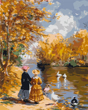 Laden Sie das Bild in den Galerie-Viewer, Malen nach Zahlen Figured'Art – Von Renoir inspirierter Herbstausflug