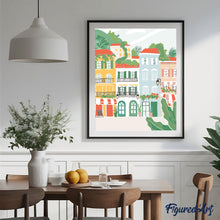 Laden Sie das Bild in den Galerie-Viewer, Pastellfassaden