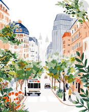 Laden Sie das Bild in den Galerie-Viewer, Malen nach Zahlen Figured'Art – Aquarell-Stadtboulevard