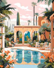 Laden Sie das Bild in den Galerie-Viewer, Malen nach Zahlen Figured'Art – Luxusvilla in Marrakesch