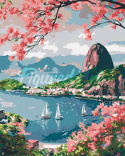 Laden Sie das Bild in den Galerie-Viewer, Malen nach Zahlen Figured'Art – Hafen von Rio de Janeiro