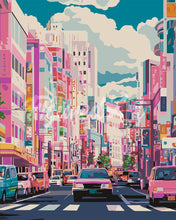 Laden Sie das Bild in den Galerie-Viewer, Malen nach Zahlen Figured'Art – Belebte Straße in Japan