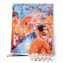 Laden Sie das Bild in den Galerie-Viewer, Kimono-Mädchen auf Sakura-Straße