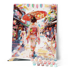 Laden Sie das Bild in den Galerie-Viewer, Yukata-Mädchen auf der Feststraße