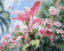 Laden Sie das Bild in den Galerie-Viewer, Malen nach Zahlen Figured'Art – Tropische rosa Blüte
