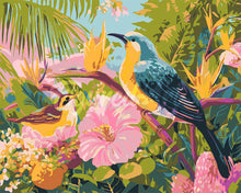 Laden Sie das Bild in den Galerie-Viewer, Malen nach Zahlen Figured'Art – Tropische Gartenvögel