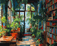 Laden Sie das Bild in den Galerie-Viewer, Malen nach Zahlen Figured'Art – Gewächshausbibliothek